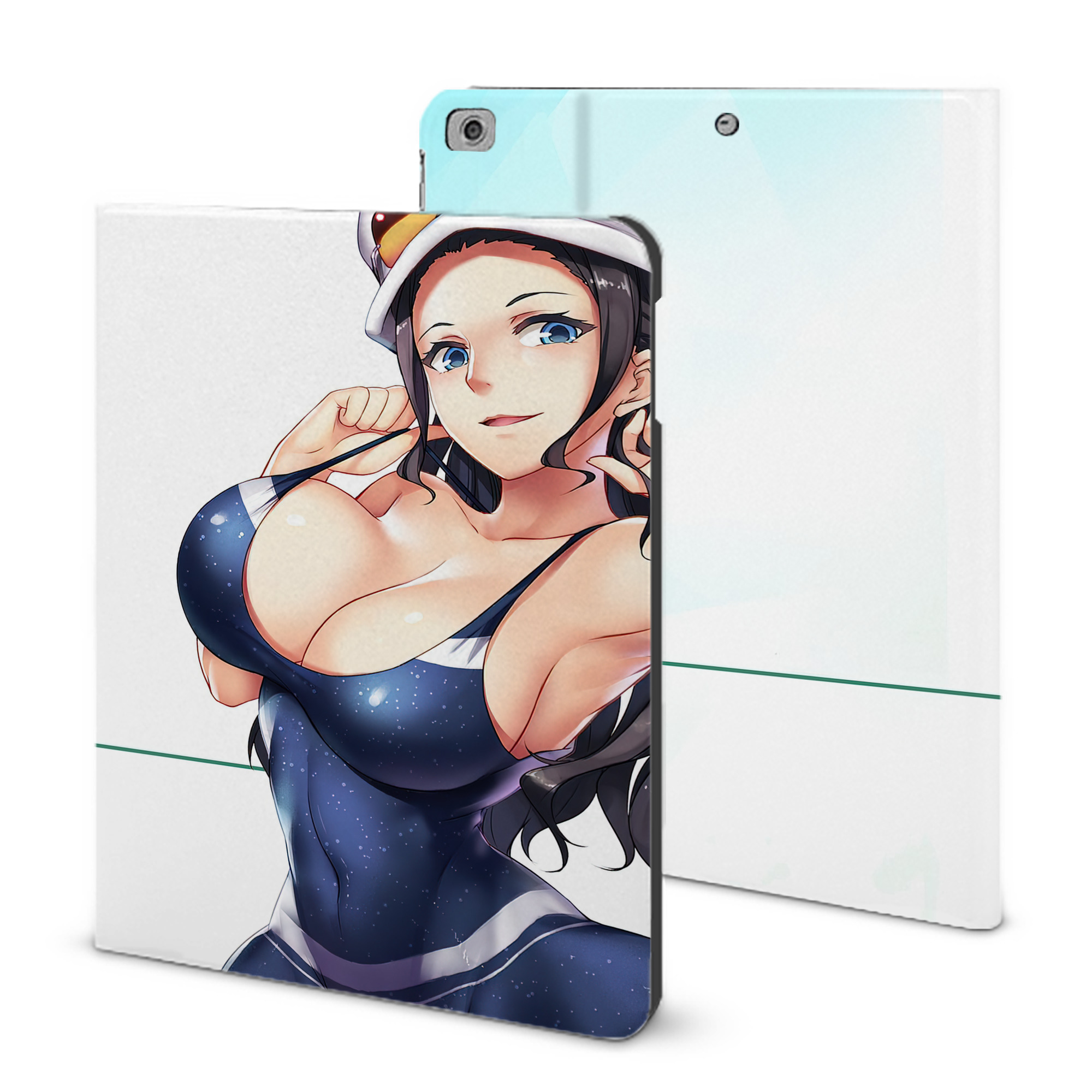 ワンピース ONE PIECE IPad ケース ブック型 PUレザー TPU 耐衝撃 軽量 薄型 ペン収納なし 全面保護 IPad 各モデル対応